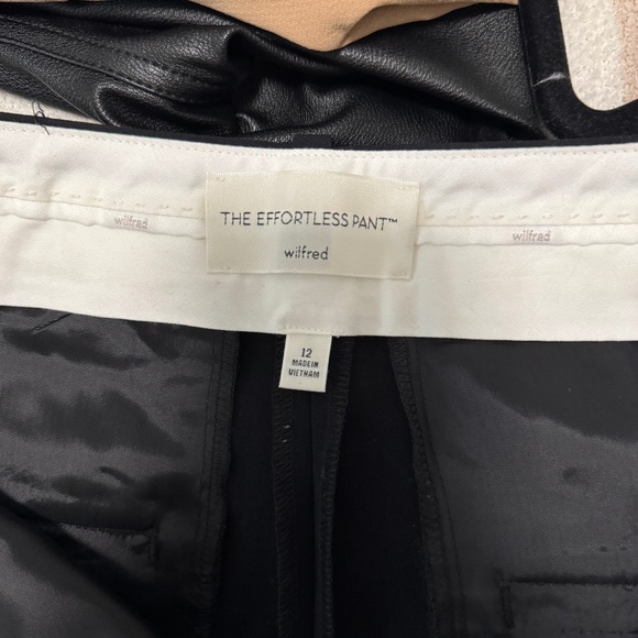 Aritzia Wilfred The Effortless Pant - Black - Size 12 - Picture 4 of 8